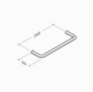 206 pba Zuggriff aus Edelstahl AISI 316L