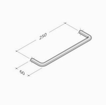 206 pba Zuggriff aus Edelstahl AISI 316L