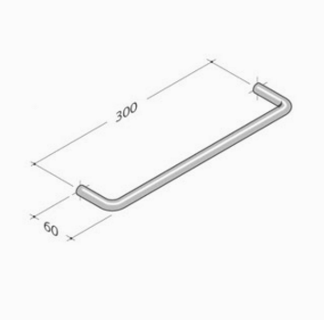 206 pba Zuggriff aus Edelstahl AISI 316L