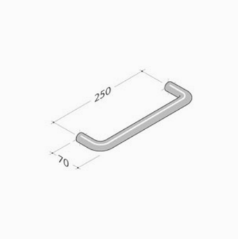 206 pba Zuggriff aus Edelstahl AISI 316L