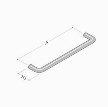 206 pba Zuggriff aus Edelstahl AISI 316L