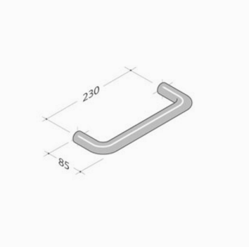 206 pba Zuggriff aus Edelstahl AISI 316L