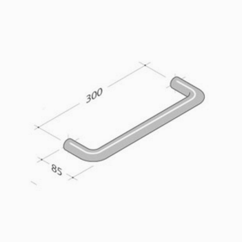 206 pba Zuggriff aus Edelstahl AISI 316L