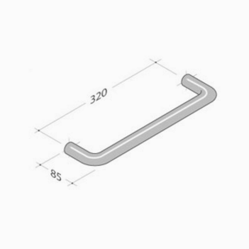 206 pba Zuggriff aus Edelstahl AISI 316L