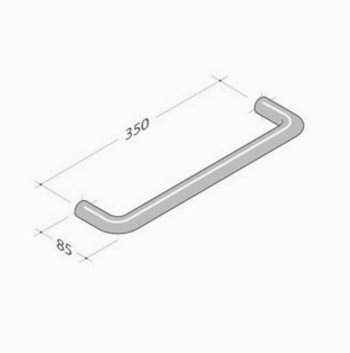 206 pba Zuggriff aus Edelstahl AISI 316L