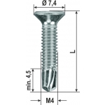 Tek metrische Schrauben TX PVC Verschiedene Abmessungen 2000 Stück heicko