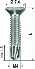 Tek metrische Schrauben TX PVC Verschiedene Abmessungen 2000 Stück heicko