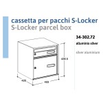 Paketbox Silmec S-Locker mit Frontentnahme