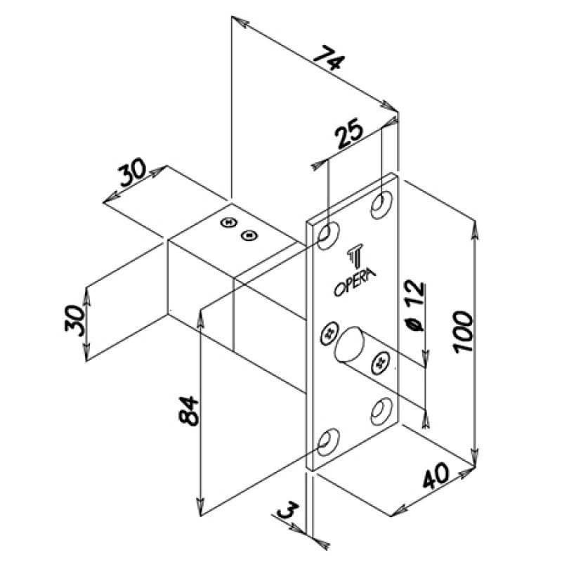 Sicherheit SOLENOID von Slide mit Latch 21911 Serie Quadra Opera