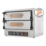 Pizzaofen Resto Italia Kube 2 Plus 6,4 kW aus Edelstahl