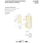 Schlegel QL 3053 Polyurethan-Schaumdichtung für Holzfenster