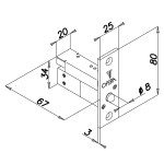 Micro Electronics Integrated Security SOLENOID 20612 Quadra Opera Series