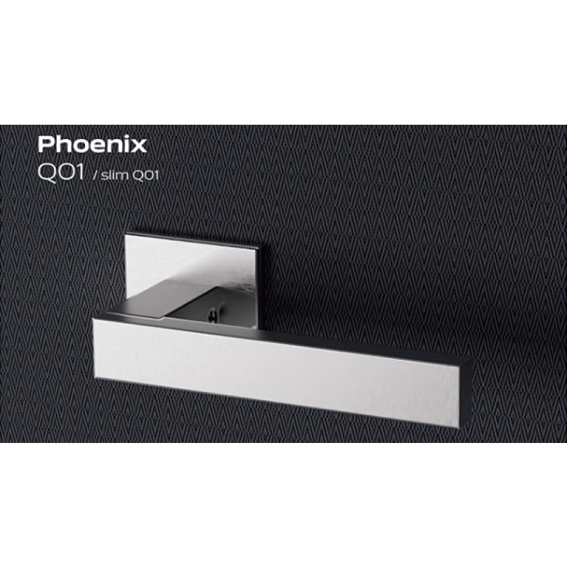 Phoenix Regutti Inox Türgriff mit Slim Quadratischer Rosette