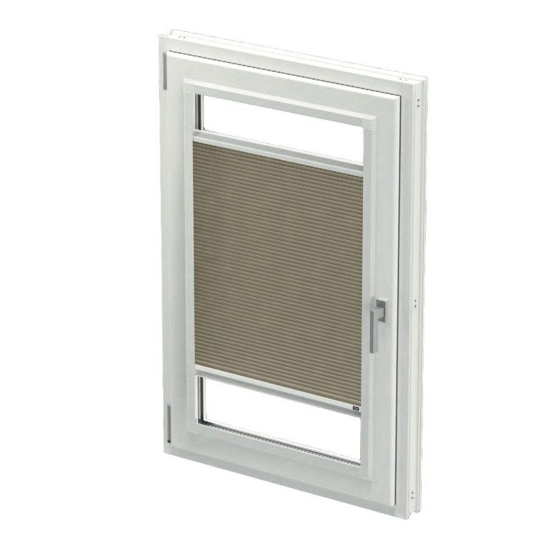 Plicell Novo Plissee Fenstervorhang 16 mm mit Aluminiumrahmen