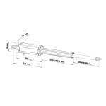 PM1 VDS Motor für Drehtor Linear Armantrieb