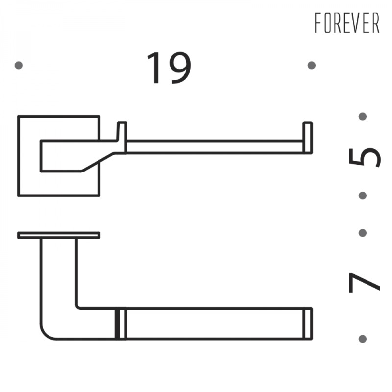 Moderner Toilettenpapierhalter Colombo Design Forever B2908