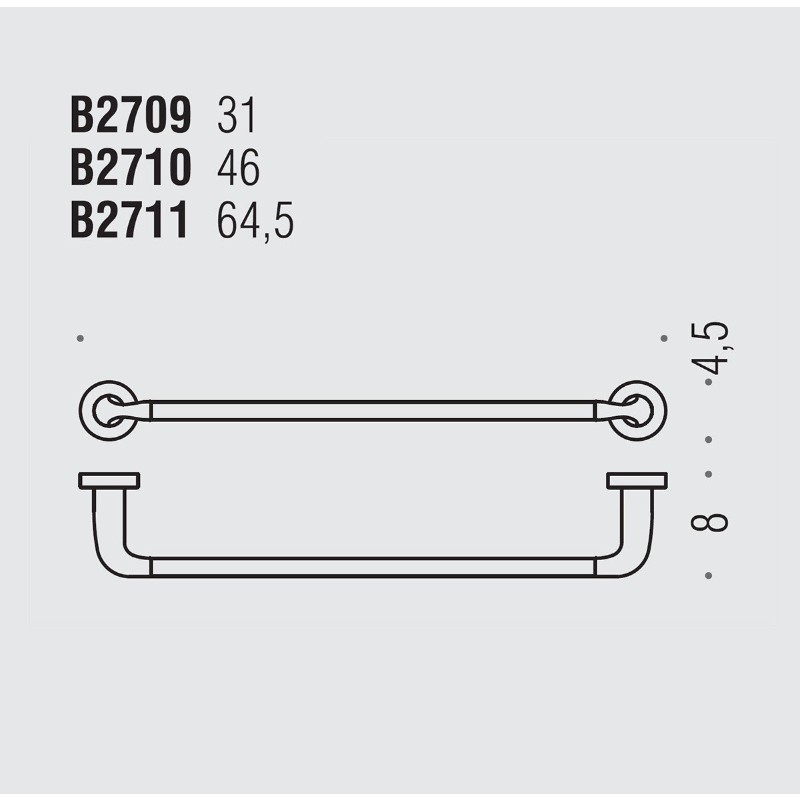 Handtuchhalter für das Badezimmer Colombo Design Basic