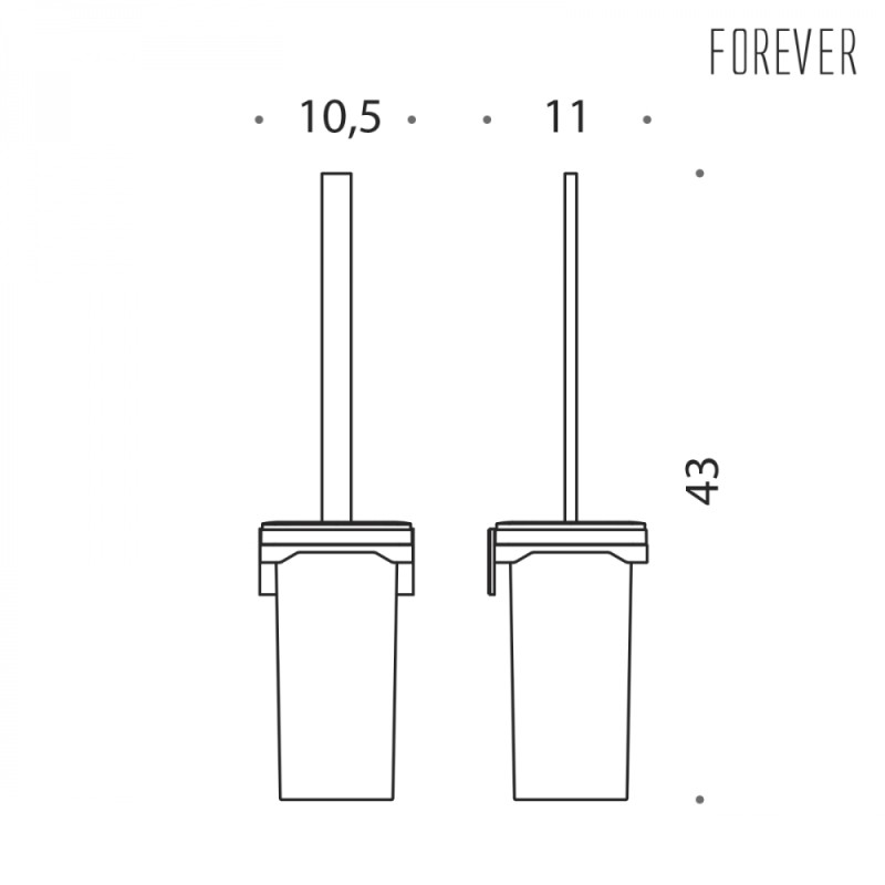 Toilettenbürstenhalter Colombo Forever freistehend oder hängend