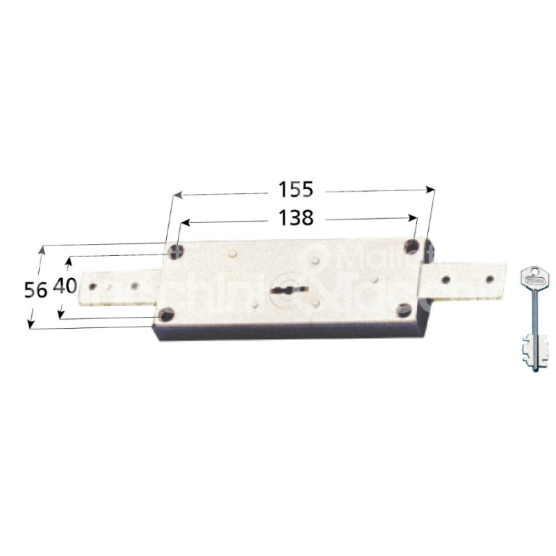 Potent 1600 Lock für Rollladen Doppelbart