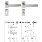 Reguitti Genève Q03 / 9QM Türgriff Edelstahl