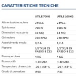 UTILE VDS Automation für Garagen Anhängegetriebemotor 24V