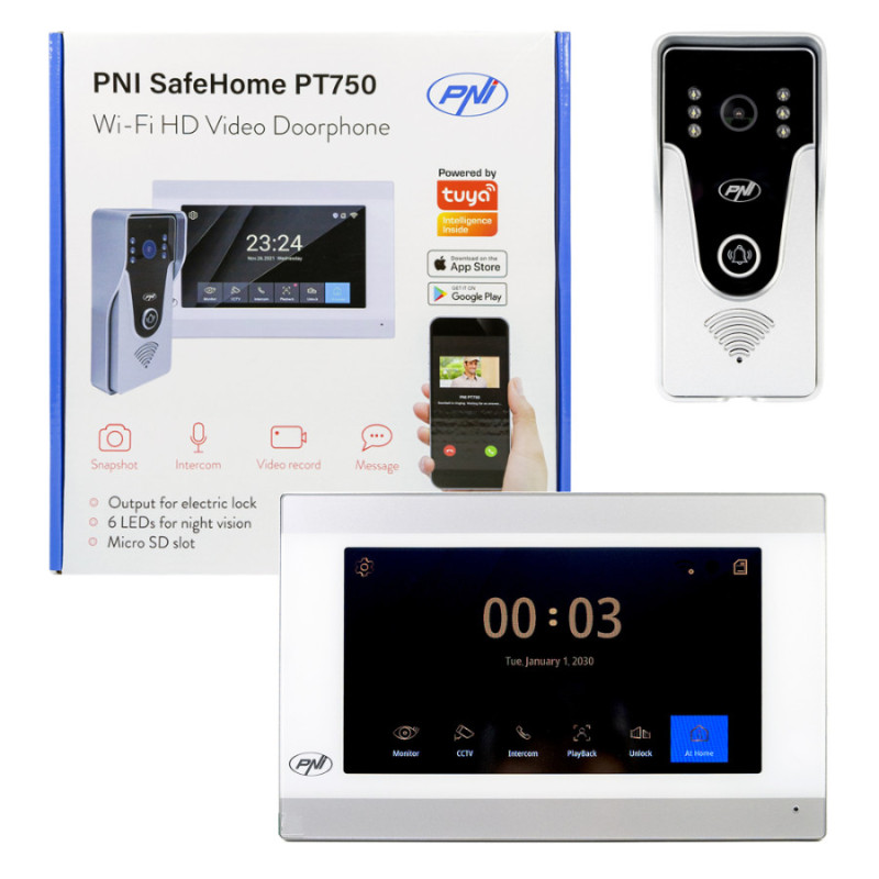 Intelligente Video-Gegensprechanlage PNI SafeHome PT750 WiFi