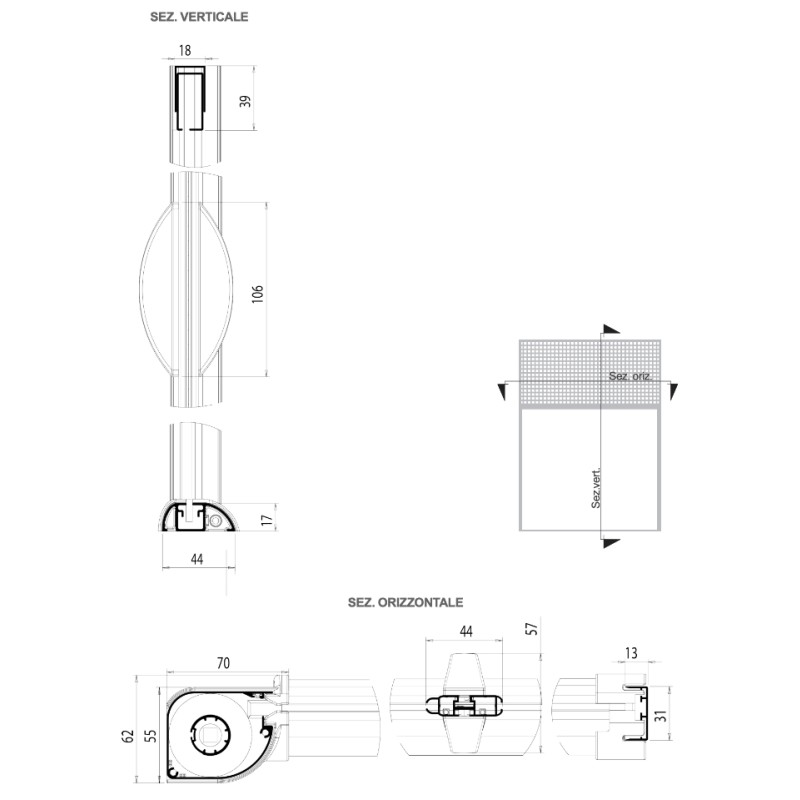 Pasini VICTORIA L50 S Seitliches Moskitonetz Anti-Bettwanze